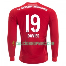 Bayern Monaco Alphonso Davies 19 Maglia Prima 2019/2020 Manica Lunga
